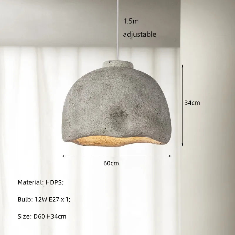 Nordique wabi-sabi vent suspension LED lumières lustre Restaurant Bar Loft salle à manger décor à la maison chambre chevet suspension luminaire