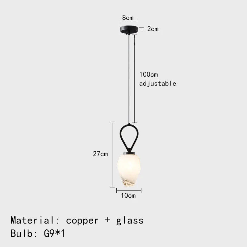 lustre réglable en laiton pour cuisine restaurant luminaires suspendus