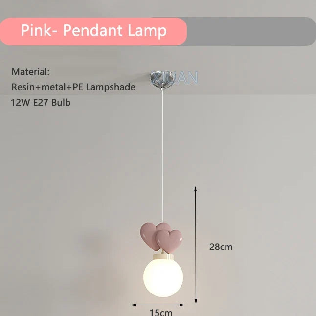 suspension en forme de cœur princesse pour enfants