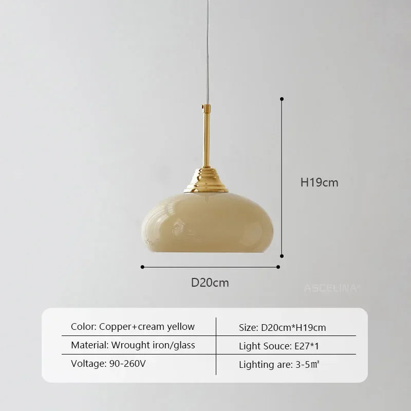 suspension en métal et verre style nordique pour intérieur décoratif