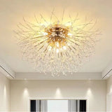 plafonnier nordique en cristal forme pissenlit lustre moderne décoratif