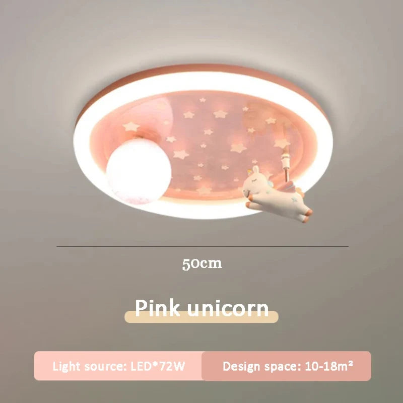 plafonnier mignon pour chambre enfant licorne astronaute décoratif