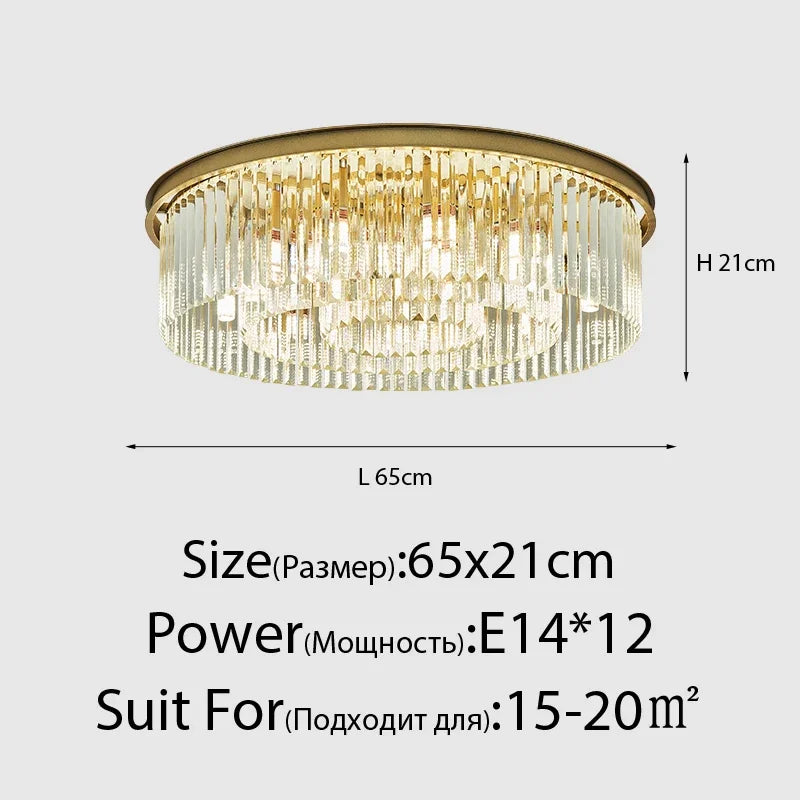 lustre en cristal de luxe style italien pour décoration intérieure