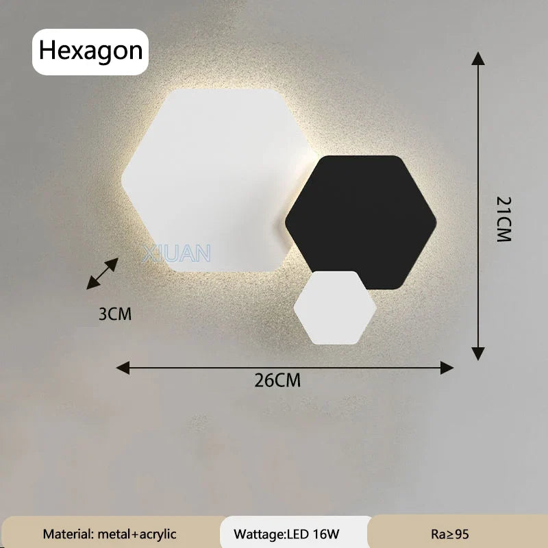 lampe de chevet moderne aux formes géométriques variées
