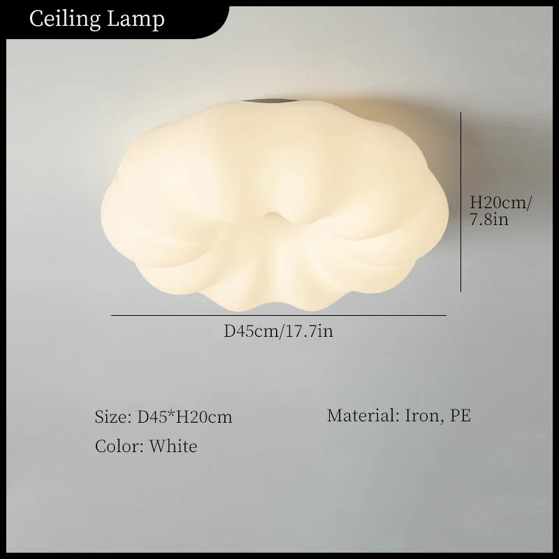lustre moderne en forme de nuage pour décoration intérieure