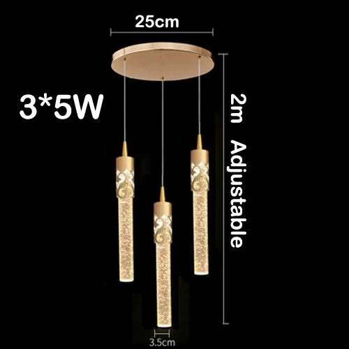 lustre en cristal led moderne pour hôtel et bar créatif