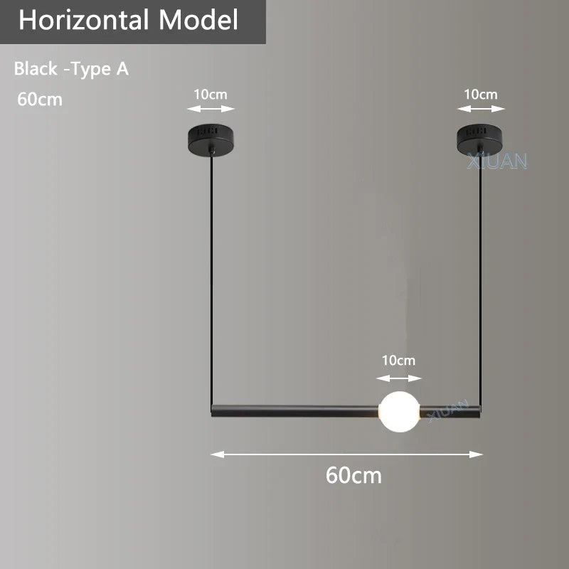 suspension horizontales modernes pour table à manger