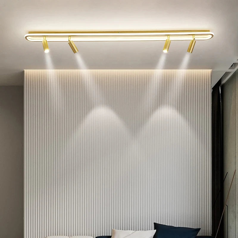 lustre led moderne pour éclairage intérieur gradation longue