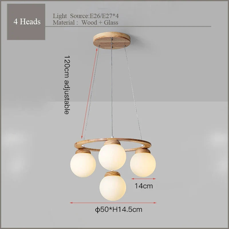 suspension en bois et verre design moderne pour intérieur 2024