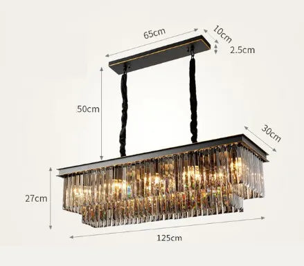 lustre en cristal design créatif pour décoration intérieure