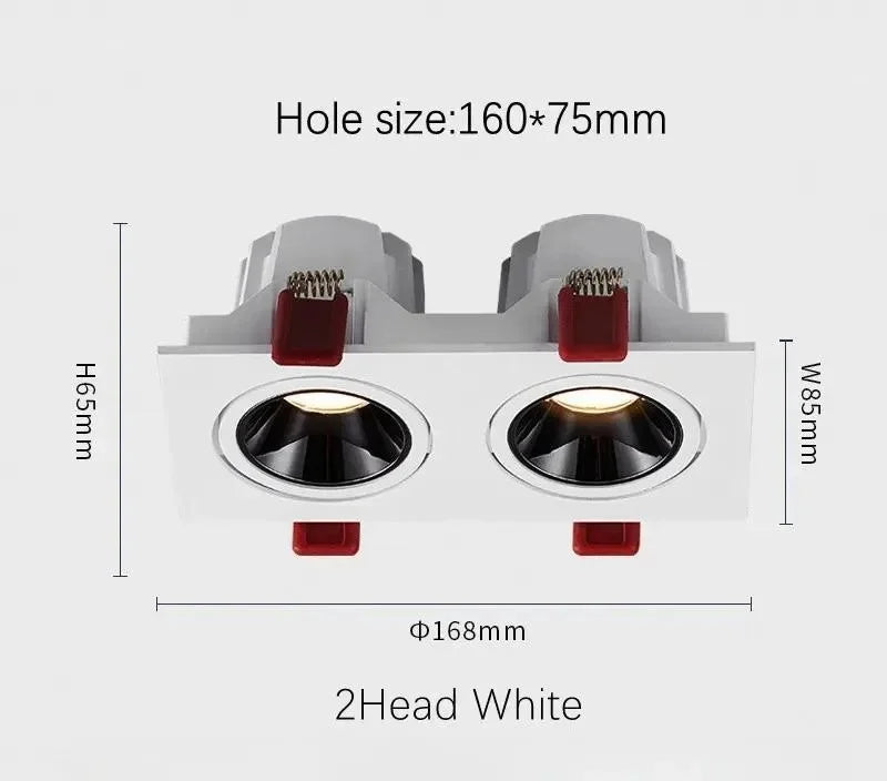Plafonnier à spots Led intégré à intensité réglable