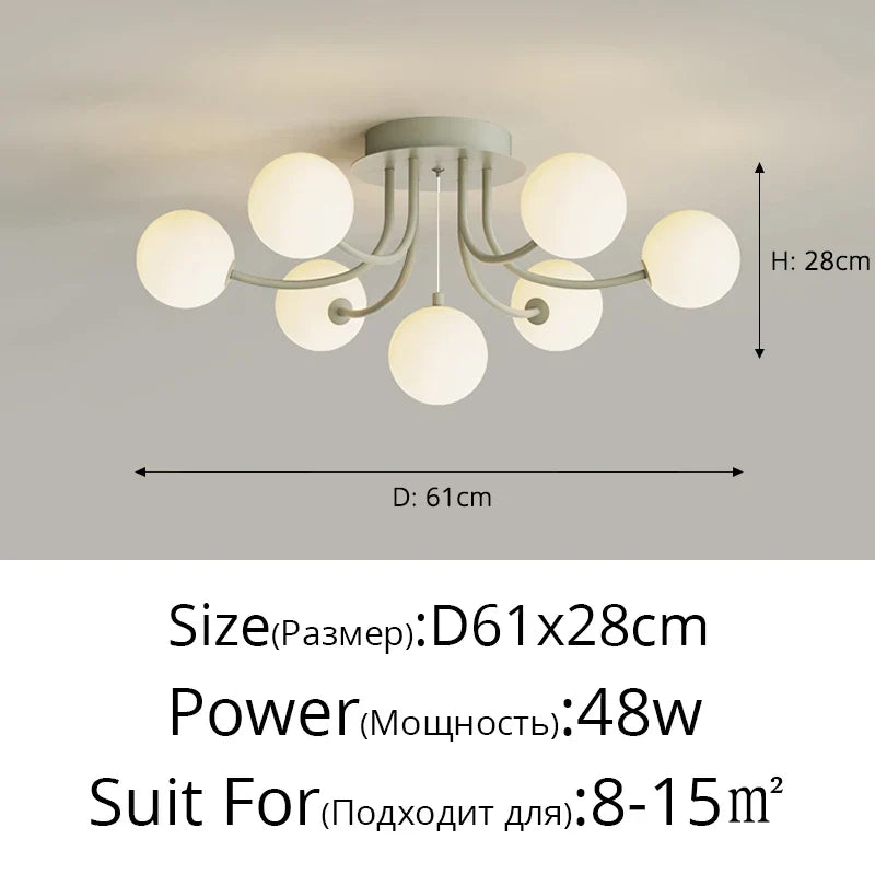 plafonnier led moderne romantique pour décoration intérieure