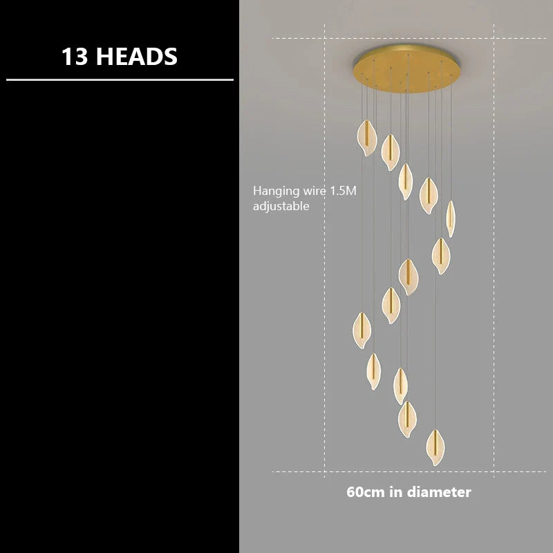 lustre moderne en acrylique pour éclairage décoratif intérieur