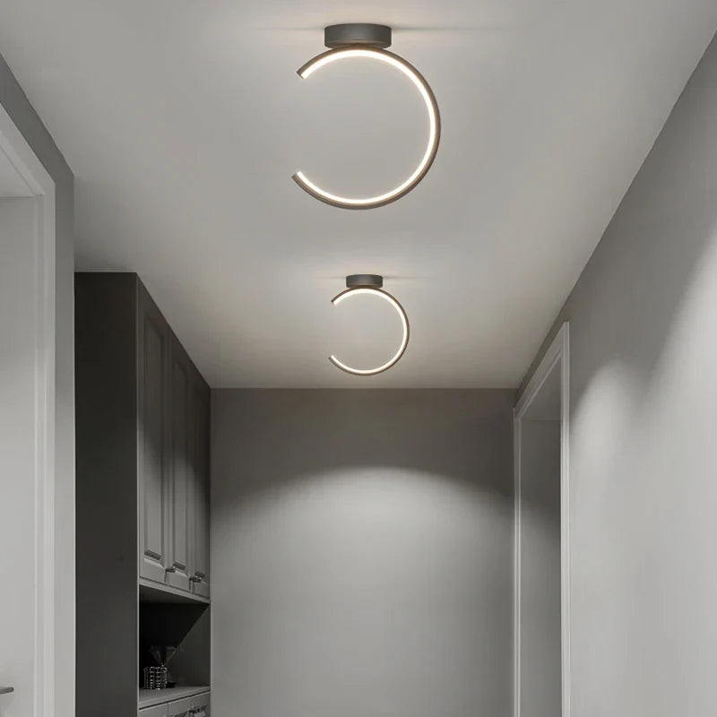plafonnier led encastré moderne étoile allée salon entrée