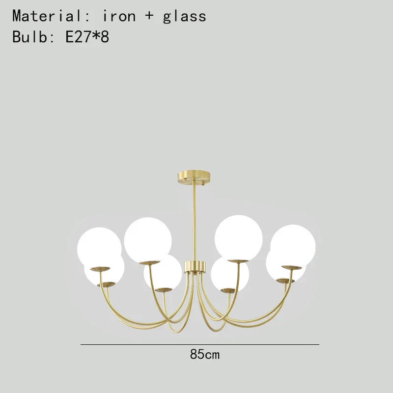 lustres modernes en verre luminaires suspendus