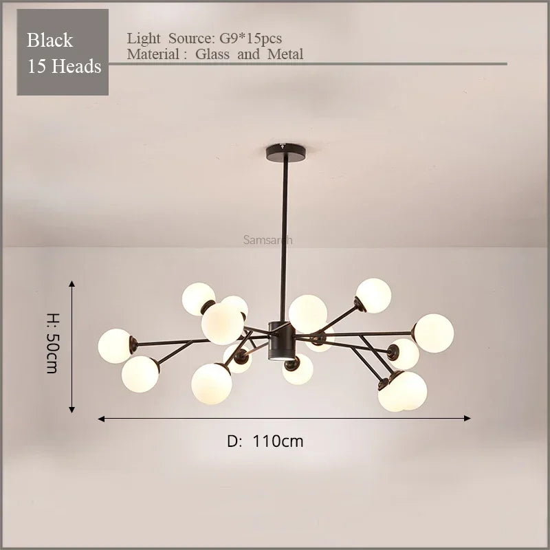 lustre led design élégant pour éclairage intérieur moderne