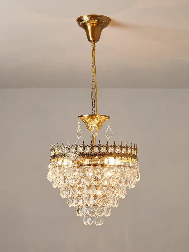 lustre en cristal k9 dimmable pour éclairage moderne