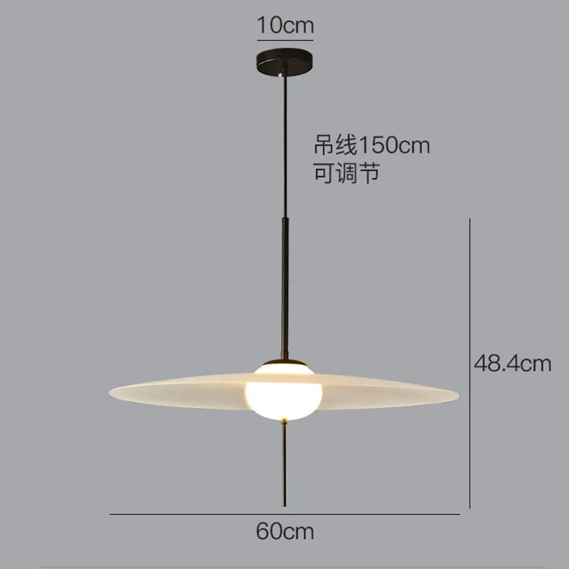suspension décorative soucoupe volante design nordique en led