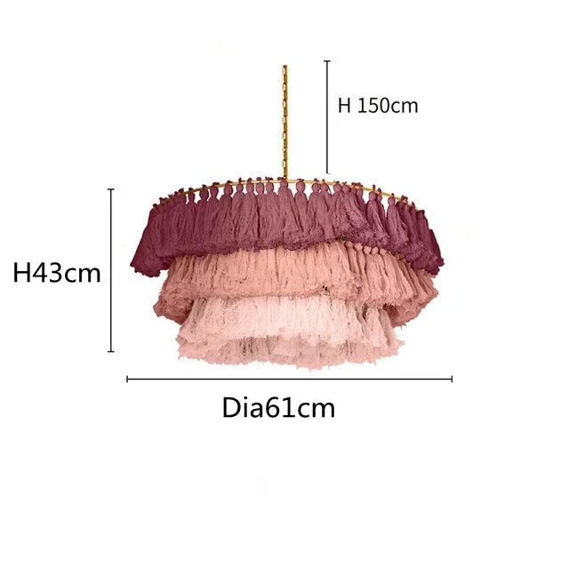 lustre bohème vintage tissé créatif pour intérieur élégant