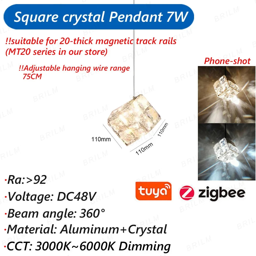 suspension zigbee3.0 intelligente avec lumière led moderne et connectivité