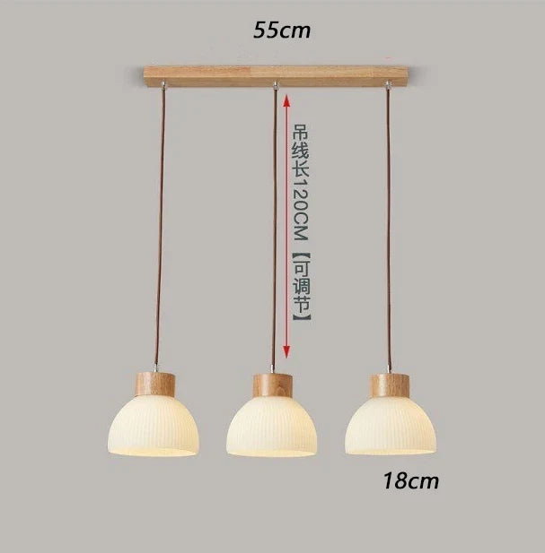 suspension japonaise trois têtes pour restaurant et bar