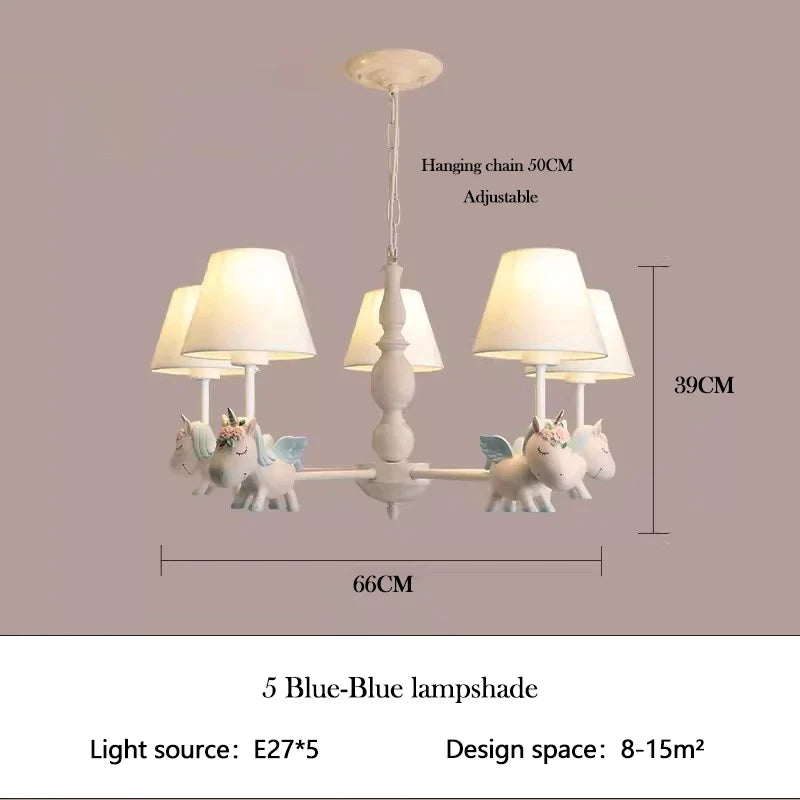 lustre enfant LED rotatif style nordique romantique et chaleureux