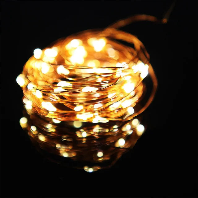guirlande lumineuse led usb batterie étanche pour fêtes et décorations