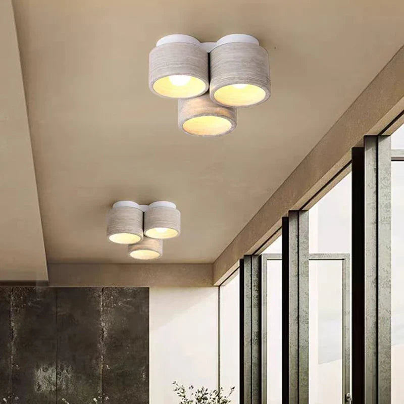 plafonnier en marbre naturel lampe suspendue pierre