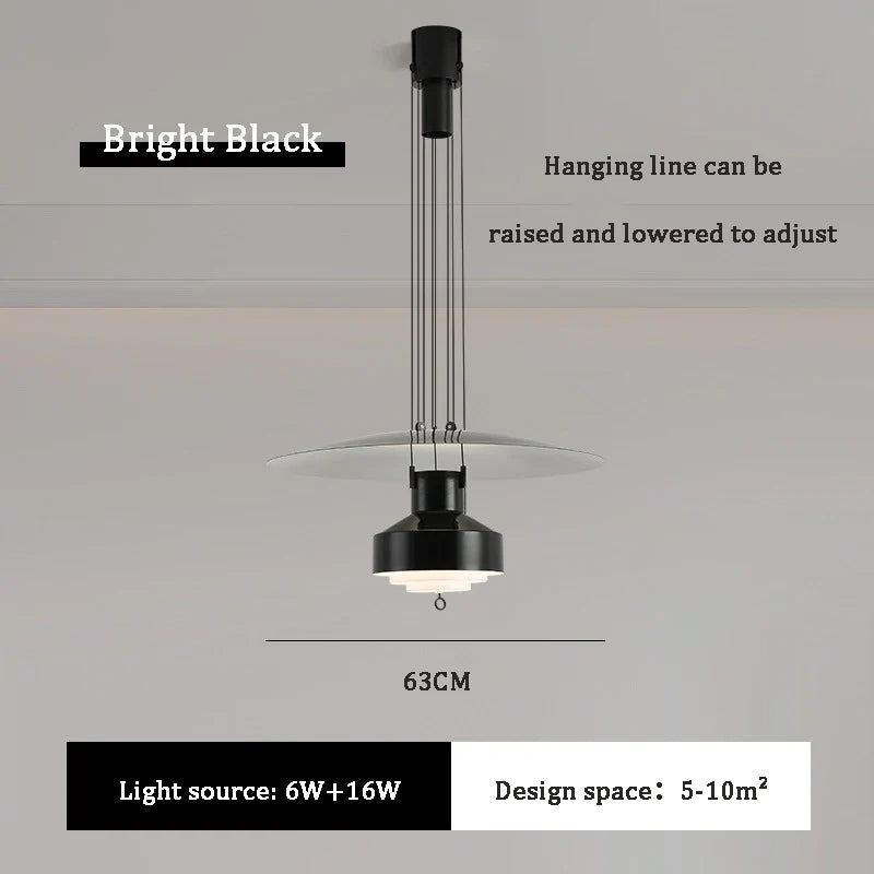 lustre suspendu nordique réglable pour intérieur élégant