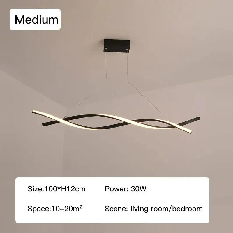 lustre moderne en verre pour éclairage intérieur