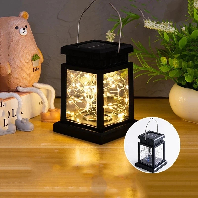 lanterne solaire décorative pour jardin et cour extérieure