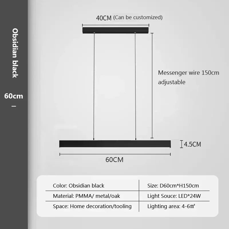 suspension moderne à LED pour un intérieur élégant et décoratif