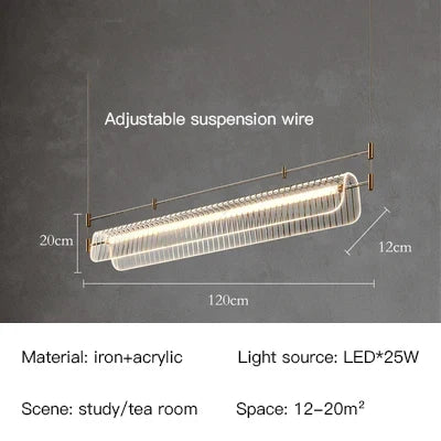 suspension led minimaliste moderne pour intérieur élégant