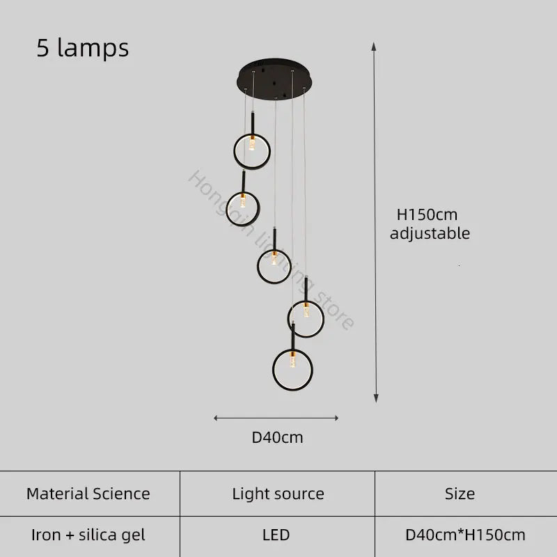 lustre moderne simple en forme trapézoïdale pour décoration intérieure