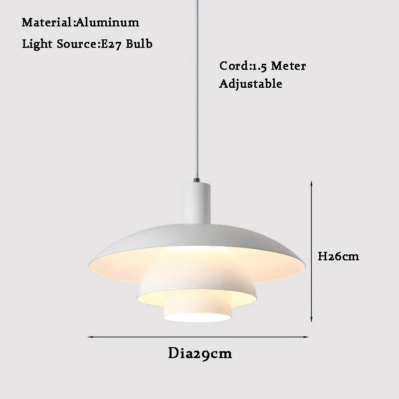 Suspension moderne du milieu du siècle ufo dégradé réglable