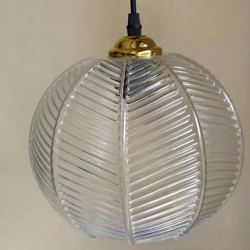 Lampe suspension nordique moderne verre