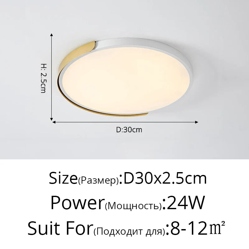 simple led trois anti-plafonnier rond maison lampe