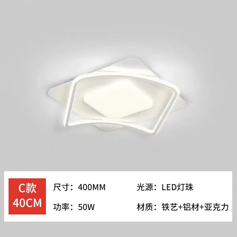 110V220V spectre complet crème vent Protection des yeux atmosphérique salon chambre principale Led plafonnier Packa