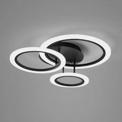 lustre à anneau moderne pour éclairage intérieur décoratif