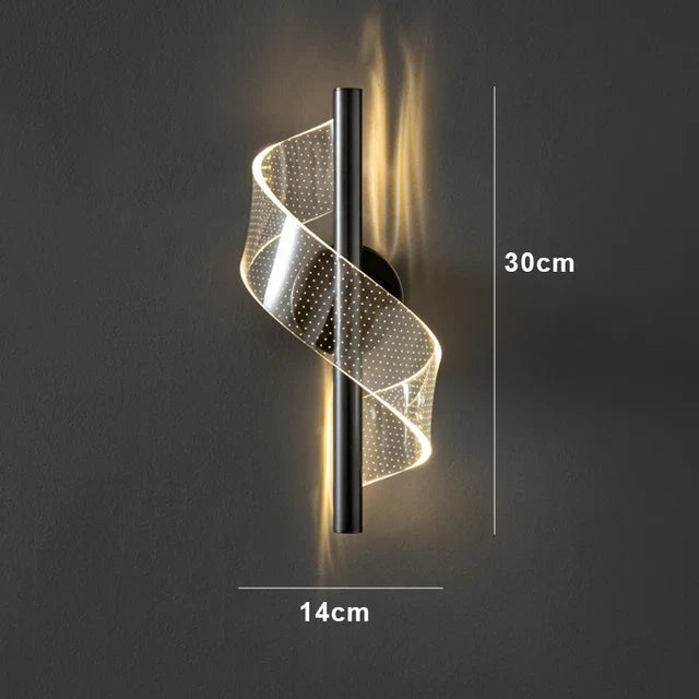 lustre moderne en verre ondulé design géométrique pour décoration intérieure