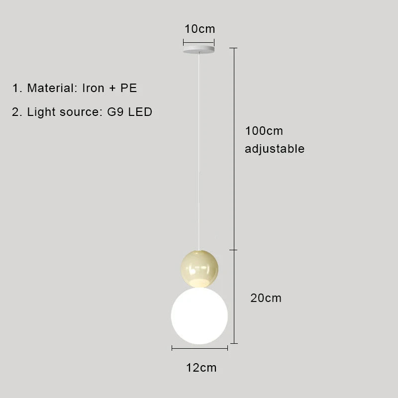 lampe led suspendue design nordique moderne luminaire décoratif d'intérieur