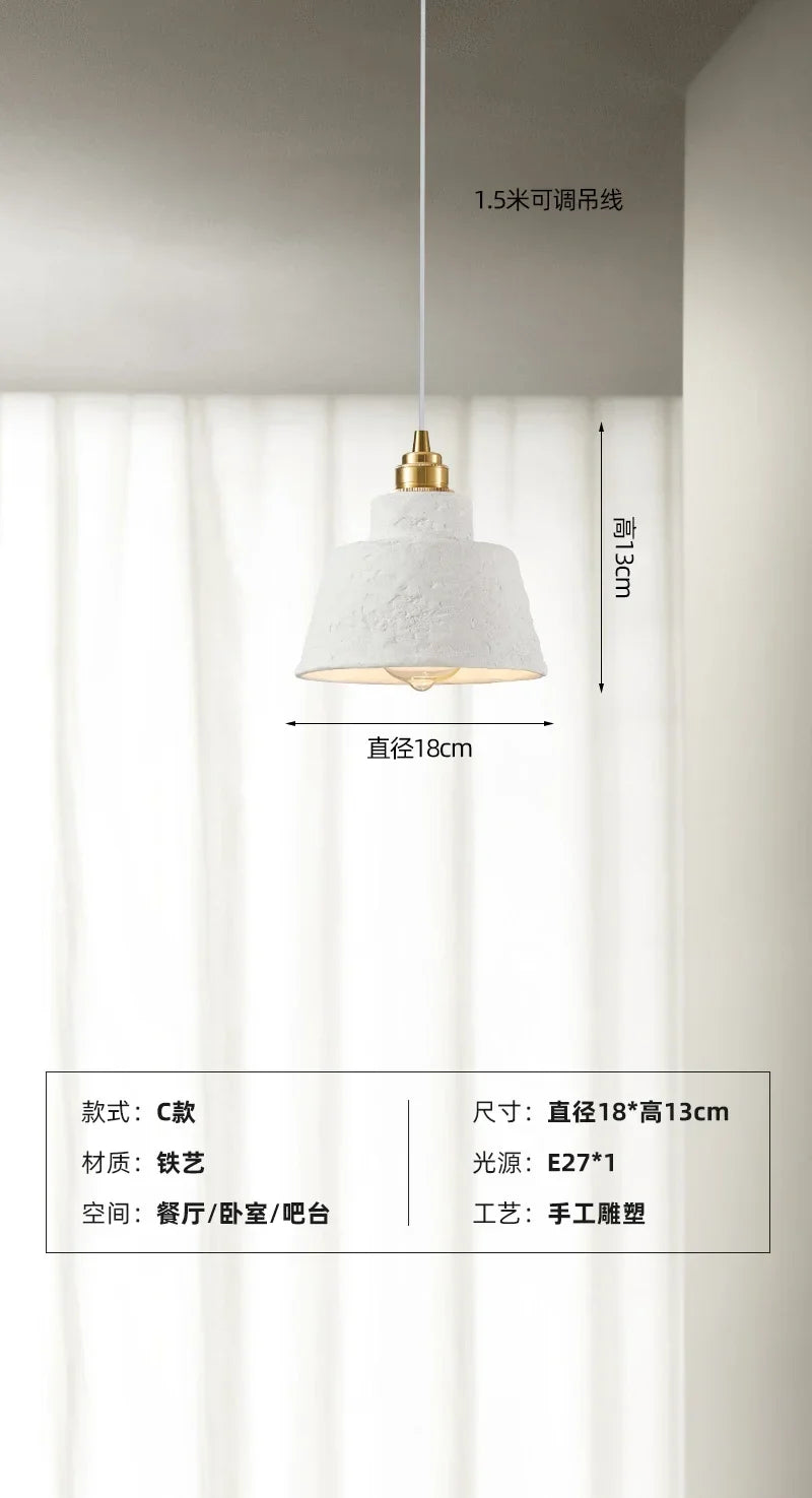 suspension artisanale wabi-sabi pour ambiance japonaise moderne