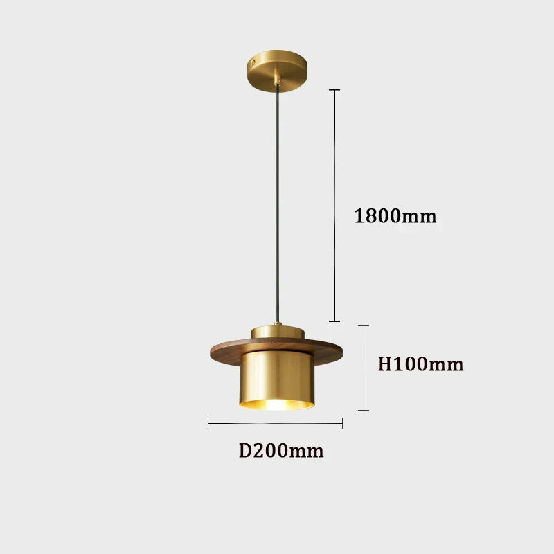 suspension en cuivre design moderne pour bar et restaurant