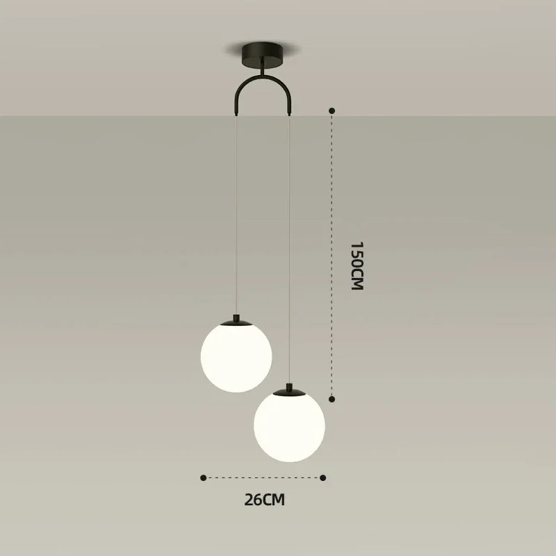 lampe suspendue nordique pour décoration intérieure