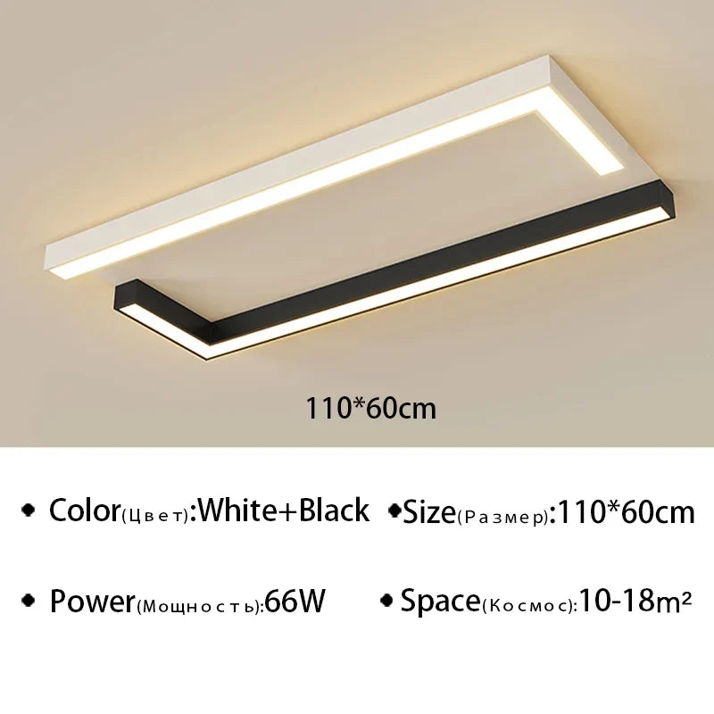 plafonnier moderne minimaliste pour luminaires d'intérieur créatifs