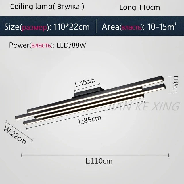 Plafonnier LED en aluminium