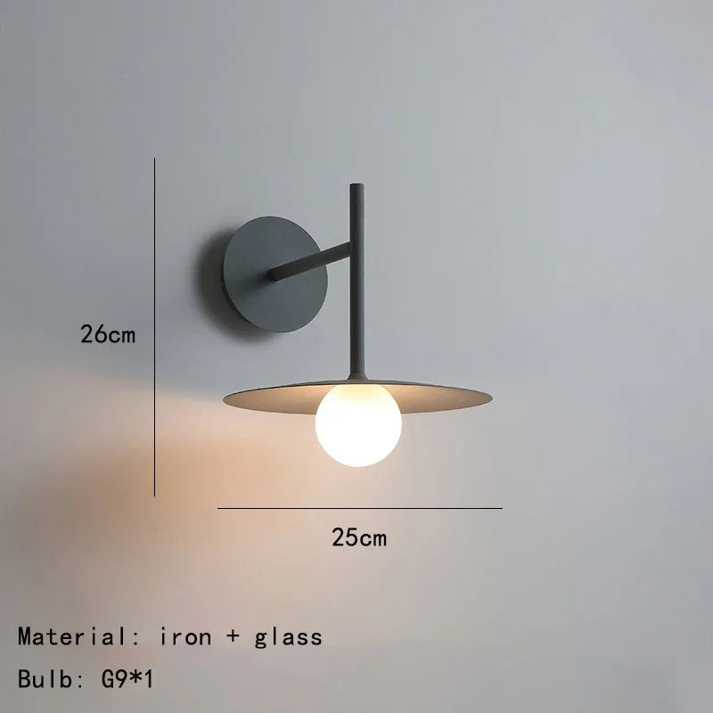 Nordic Modern LED Wall Mounted Lamp Sconce Light for Bedroom Living Room