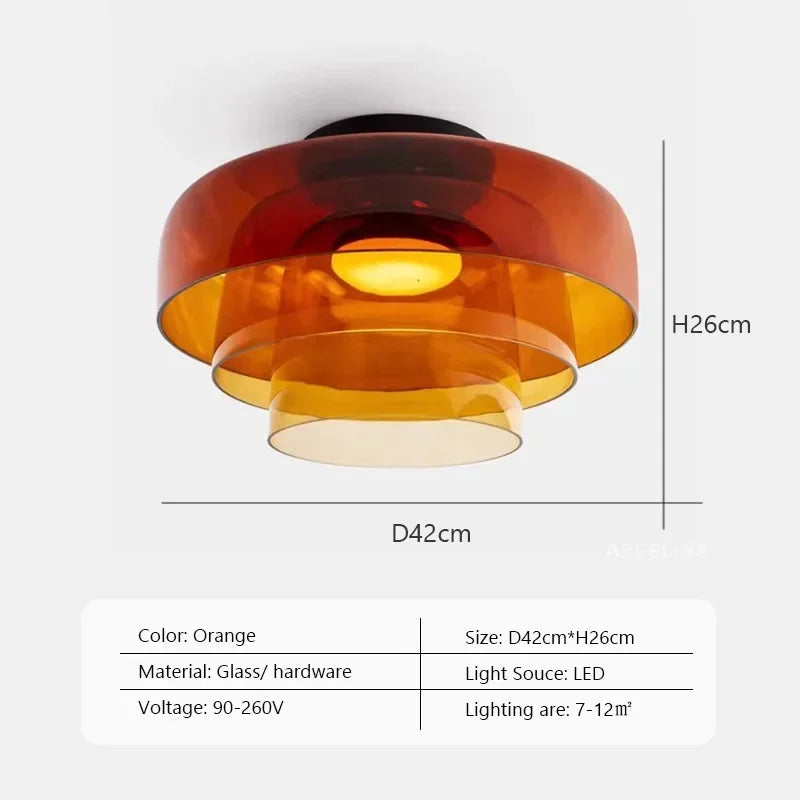 plafonnier led design nordique simple bol en verre luminaire décoratif d'intérieur