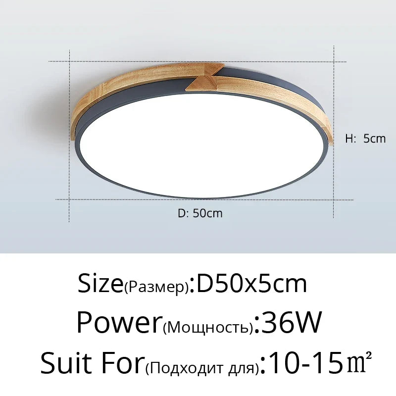 plafonnier led ultra-mince design nordique décoratif encastré