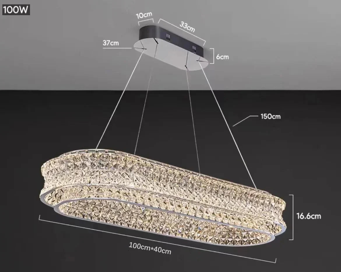 lustre de luxe en cristal pour restaurant bar et hôtel intérieur